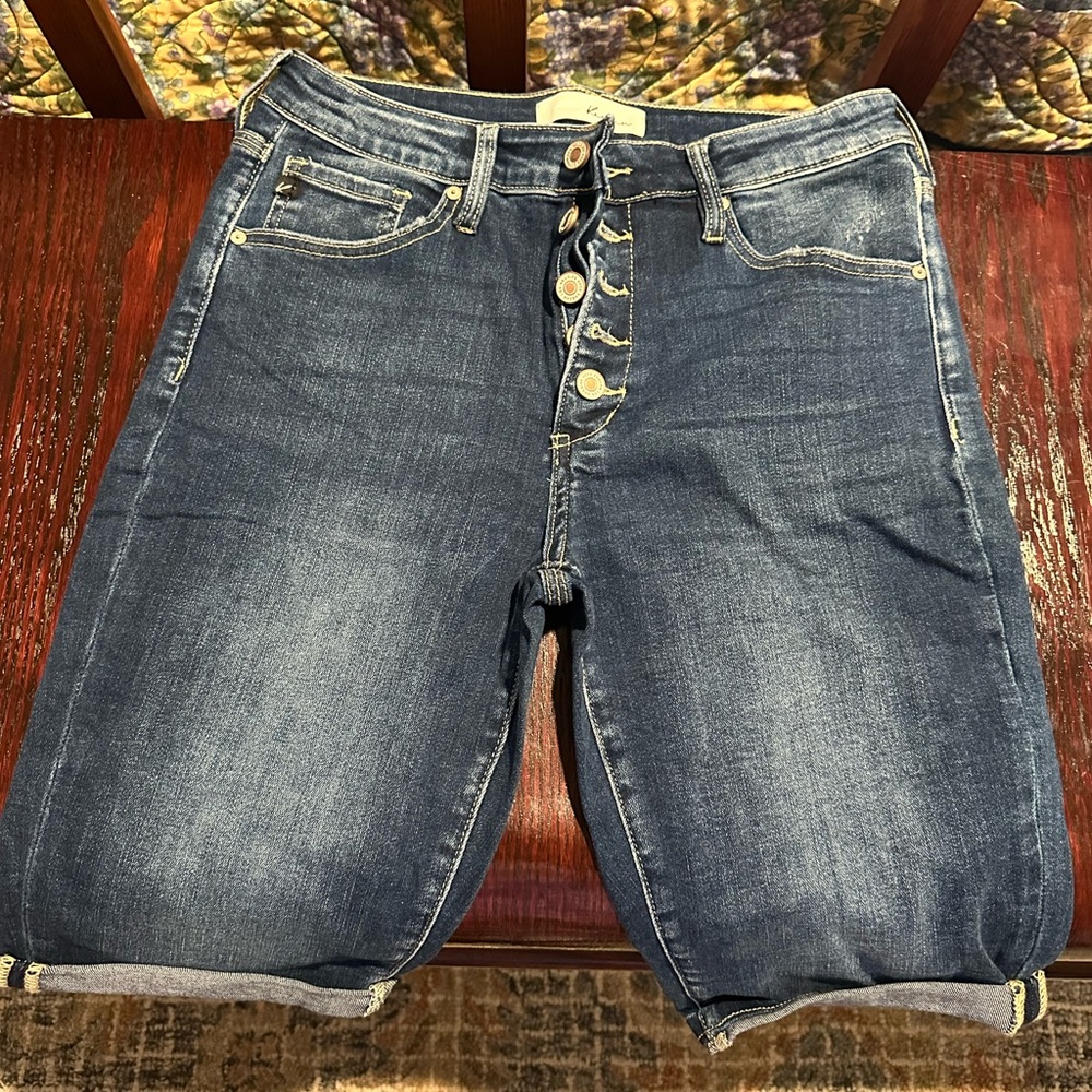 KanCan Dark Blue Denim Jeans Bermuda Shorts